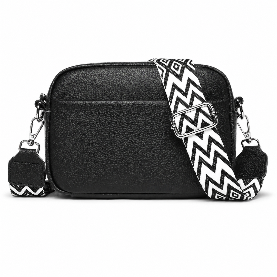 Émilienne – Shoulder Bag with Patterned Strap