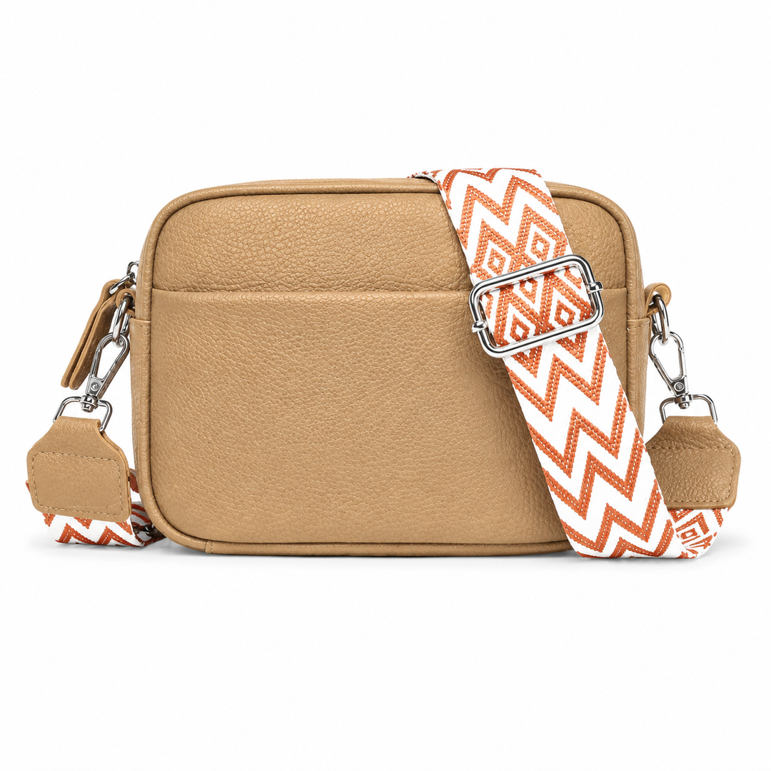 Émilienne – Shoulder Bag with Patterned Strap