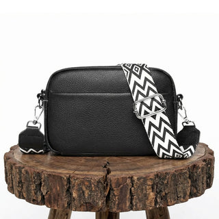 Émilienne – Shoulder Bag with Patterned Strap